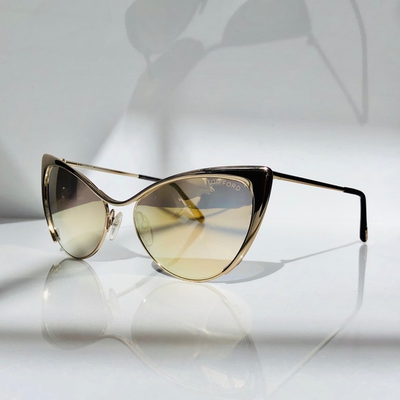 New TOM FORD Nastasya Gold Cat Eye Sunglasses main image 12